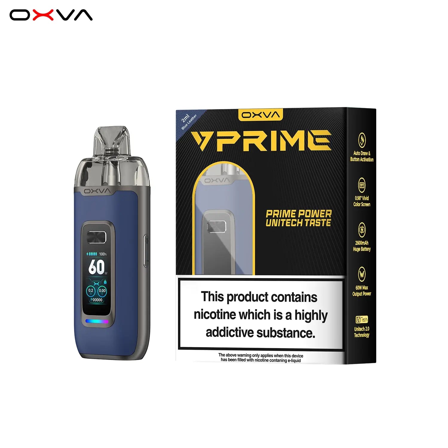 OXVA VPrime Pod Kit | Vivid 0.96-inch color screen OXVA VPrime Pod Kit | Vivid 0.96-inch color screen