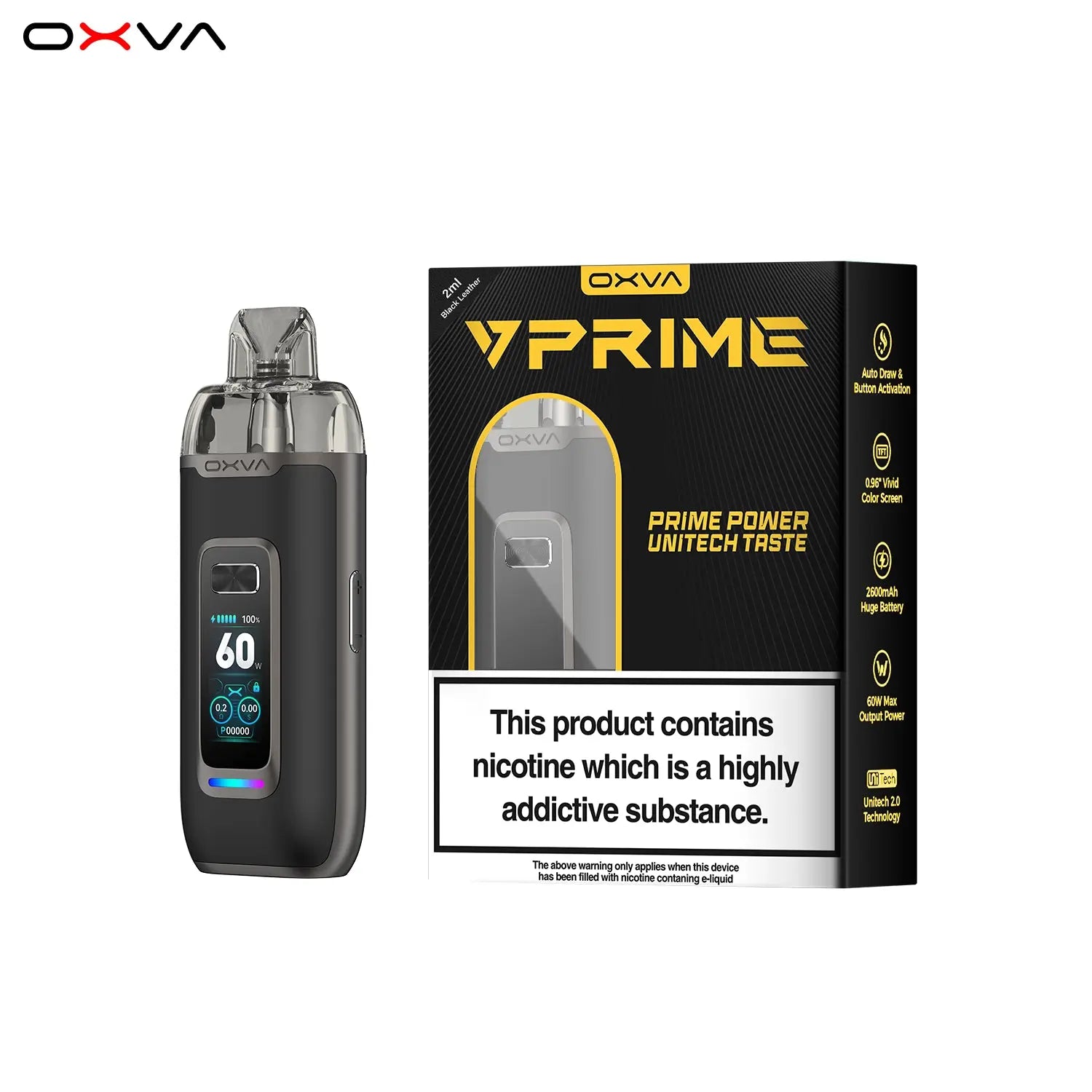 OXVA VPrime Pod Kit | Vivid 0.96-inch color screen OXVA VPrime Pod Kit | Vivid 0.96-inch color screen