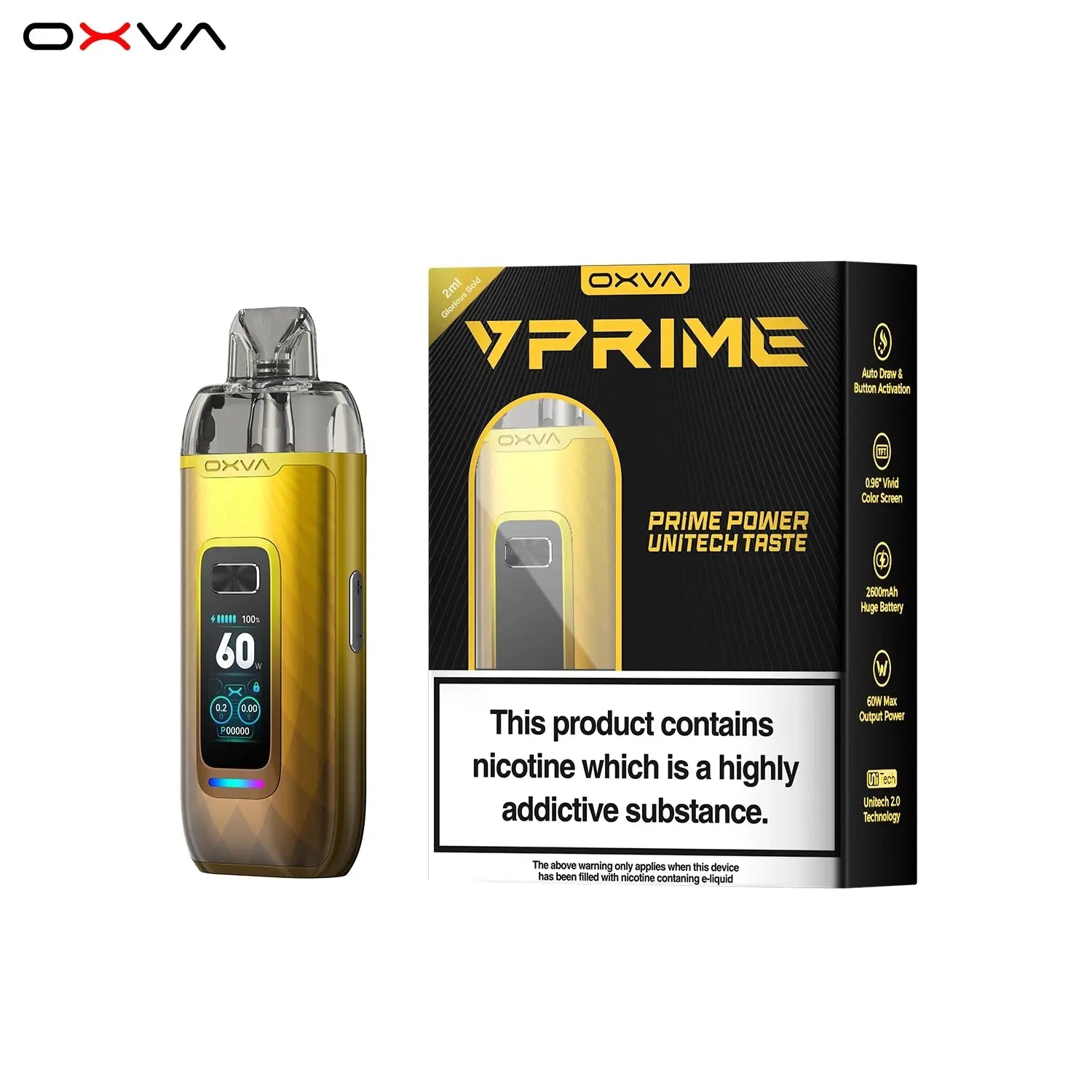 OXVA VPrime Pod Kit | Vivid 0.96-inch color screen OXVA VPrime Pod Kit | Vivid 0.96-inch color screen