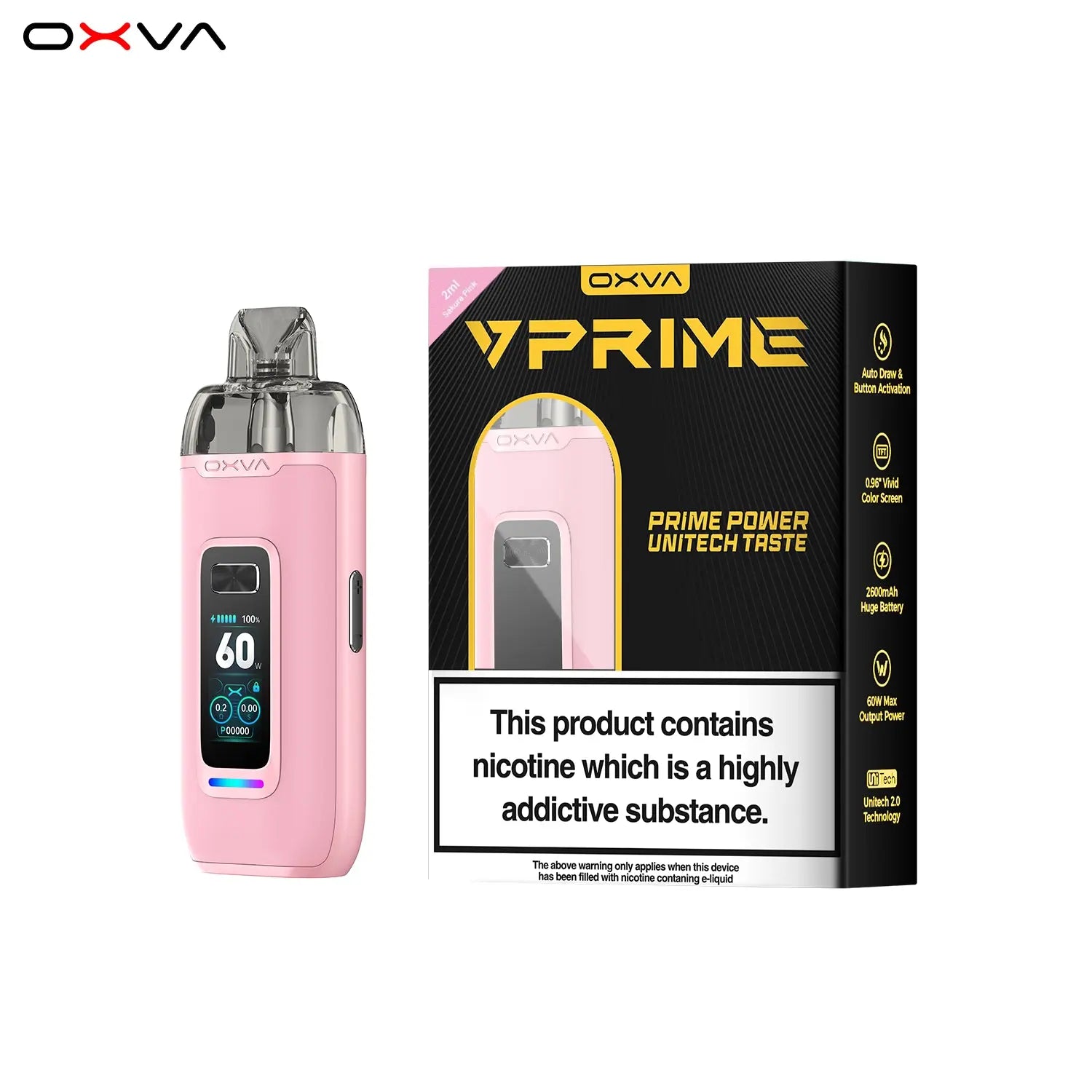 OXVA VPrime Pod Kit | Vivid 0.96-inch color screen OXVA VPrime Pod Kit | Vivid 0.96-inch color screen