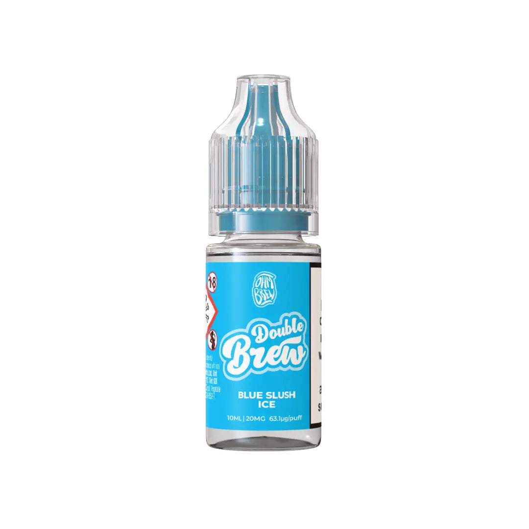 Ohm Brew Double Brew Blue Slush Ice 10ml Nic Salt E-Liquid