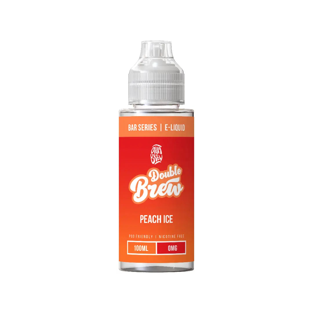 Ohm Brew Double Brew Peach Ice 100ml Shortfill