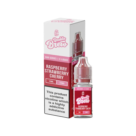 Ohm Brew Double Brew Raspberry Strawberry Cherry 10ml Nic Salt E-Liquid