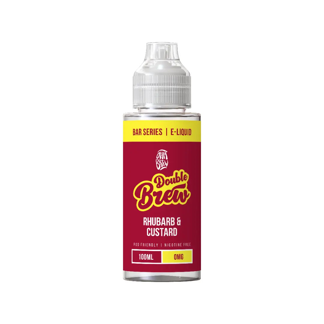 Ohm Brew Double Brew Rhubarb & Custard 100ml Shortfill