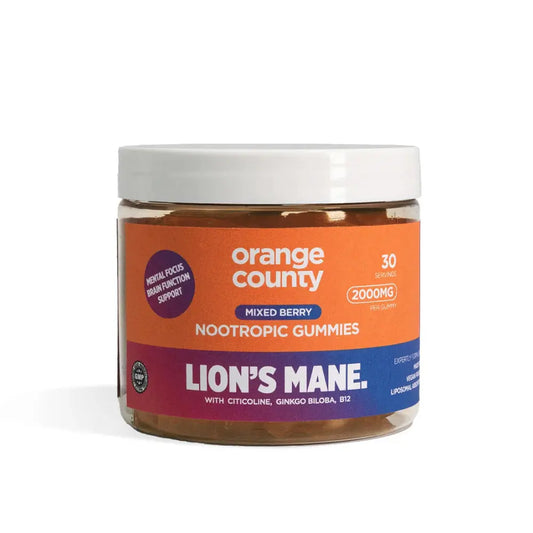 Lion's Mane Mixed Berry Nootropic Gummies: 2000mg