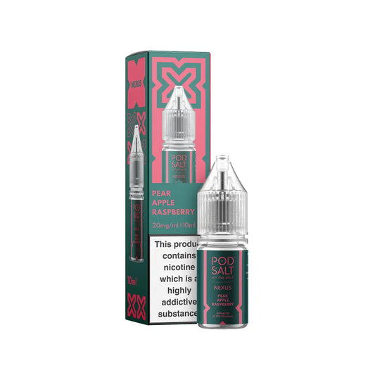 Pear Apple Raspberry Nicotine Salt 10ml E-Liquid by Pod Salt Nexus