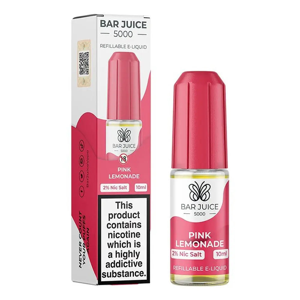 Pink Lemonade Nic Salt E-Liquid by Bar Juice 5000 Barjuice