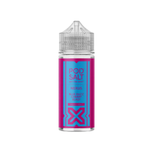 Pod Salt Nexus Blue Razz Cherry Blast 0mg 100ml Shortfill