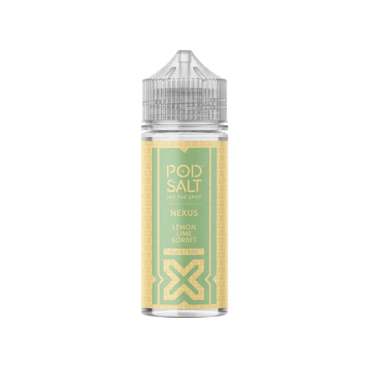 Pod Salt Nexus Lemon Lime Sorbet 0mg 100ml Shortfill