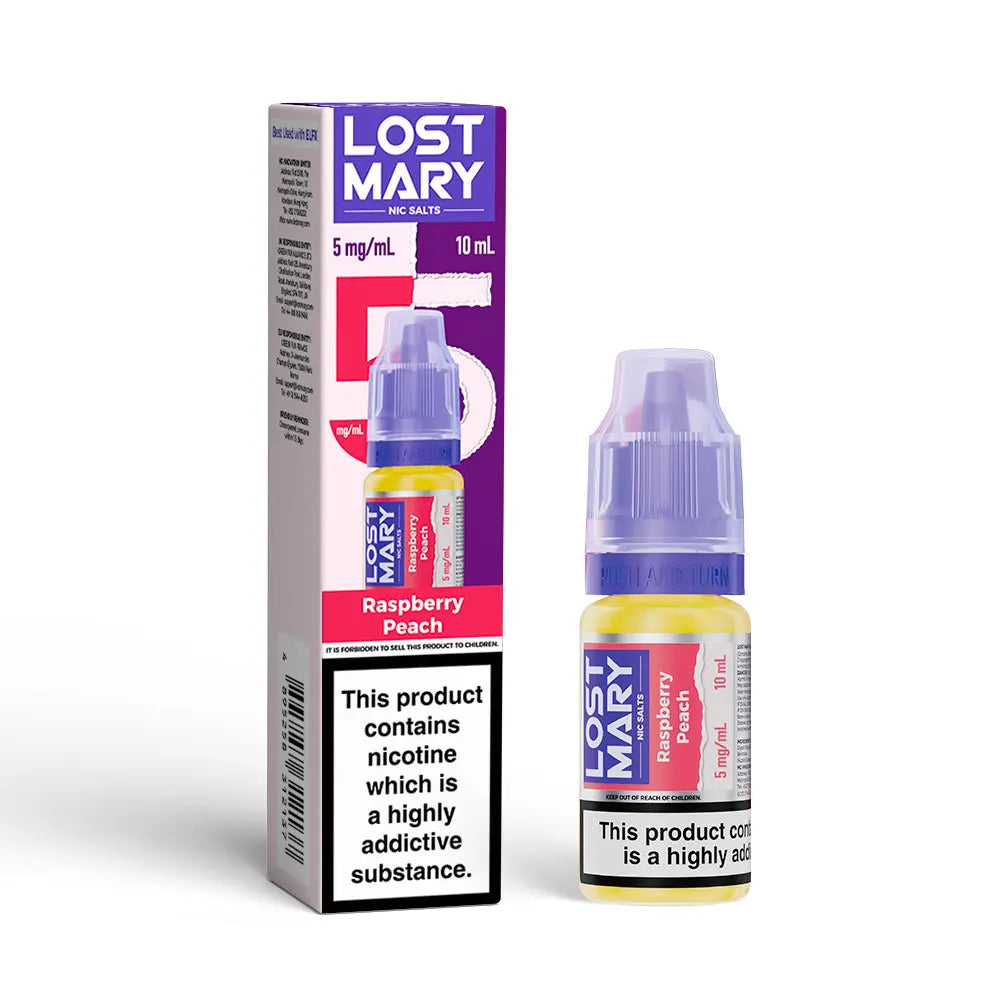 Raspberry Peach Nic Salt by Lost Mary