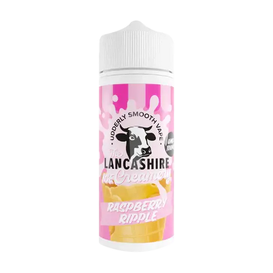 Raspberry Ripple 100ml Shortfill by The Lancashire Ice Creamery