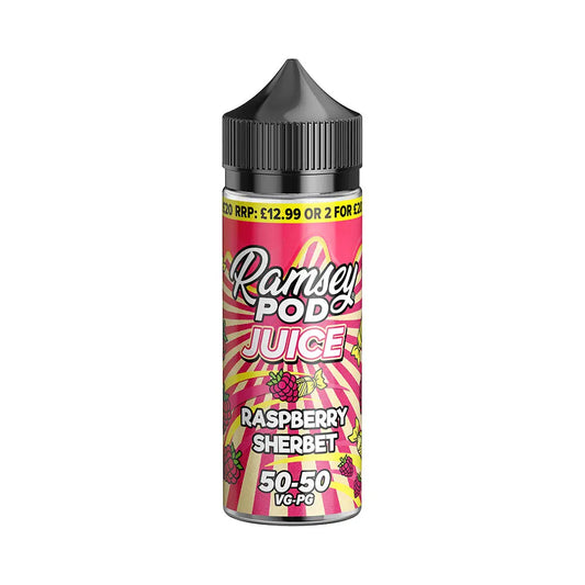 Raspberry Sherbet 100ml Shortfill by Ramsey Pod Juice