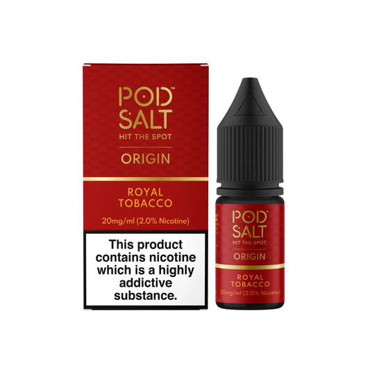 Royal Tobacco Nicotine Salt 10ml E-liquid by Pod Salt Origin