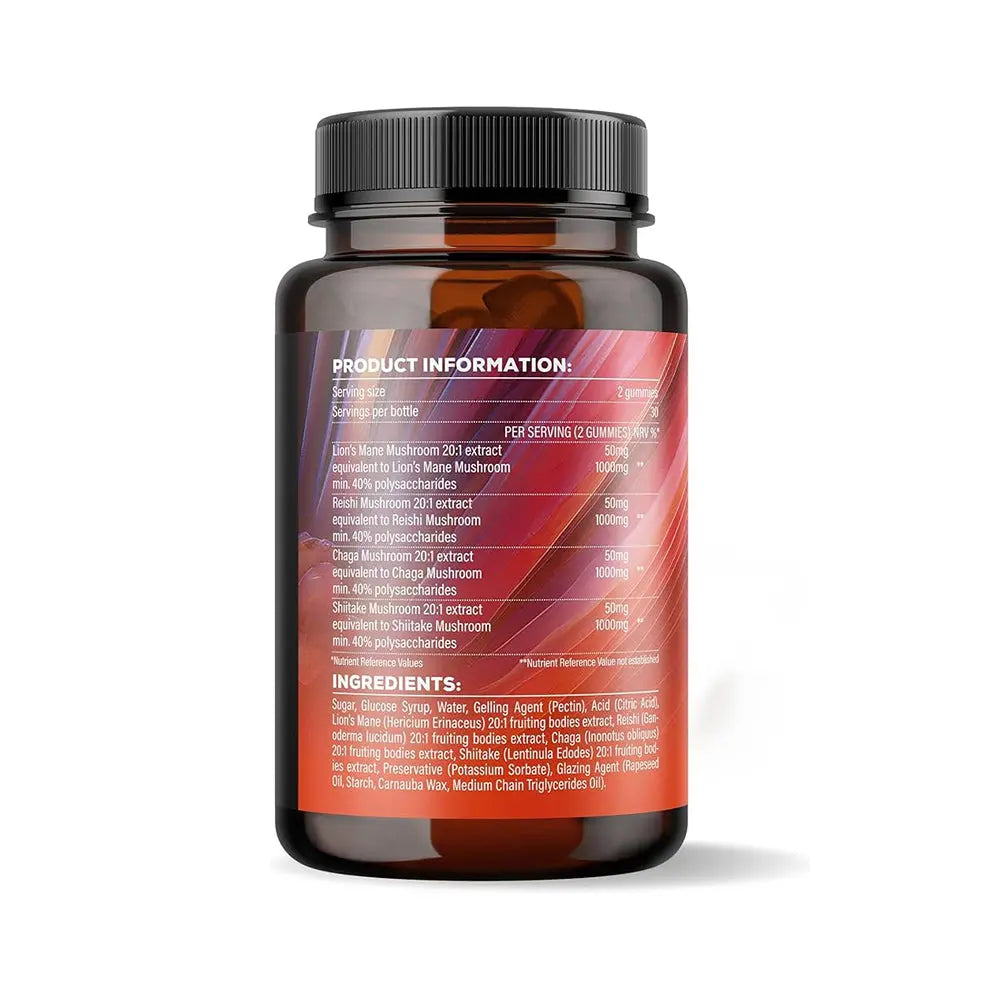 SOOL 4 Mushroom Complex Gummies 60pcs - 2000mg Sool