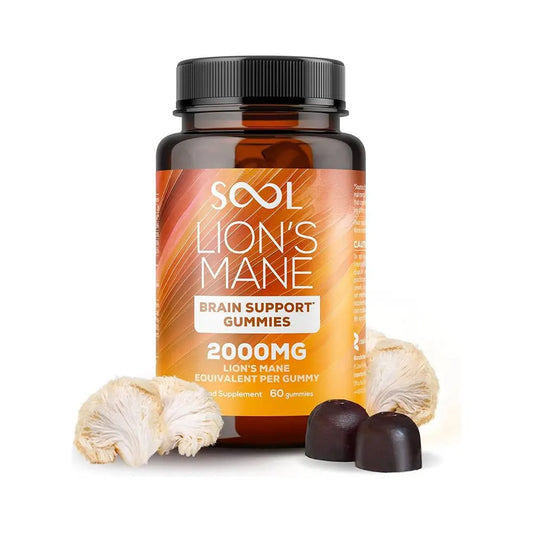 SOOL Lion's Mane Mushroom Vegan Gummies 60pcs – 2000mg