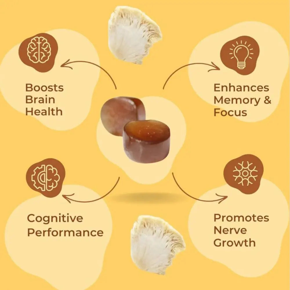 SOOL Lion's Mane Mushroom Vegan Gummies 60pcs – 2000mg Sool