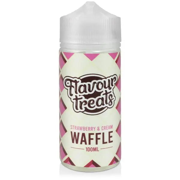 STRAWBERRY AND CREAM WAFFLE E-LIQUID BY FLAVOUR TREATS - TidalVape