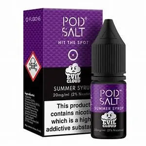 SUMMER SYRUP NIC SALT E-LIQUID BY POD SALT & EVIL CLOUD - TidalVape
