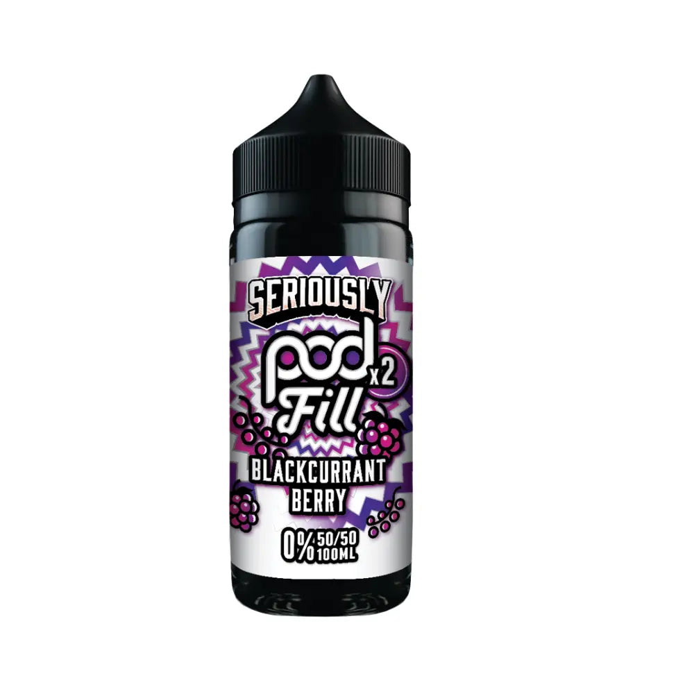 Seriously Pod Fill x2 Blackcurrant Berry 100ml Shortfill Doozy