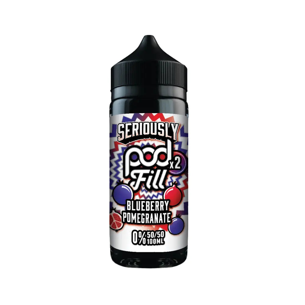 Seriously Pod Fill x2 Blueberry Pomegranate 100ml Shortfill Doozy