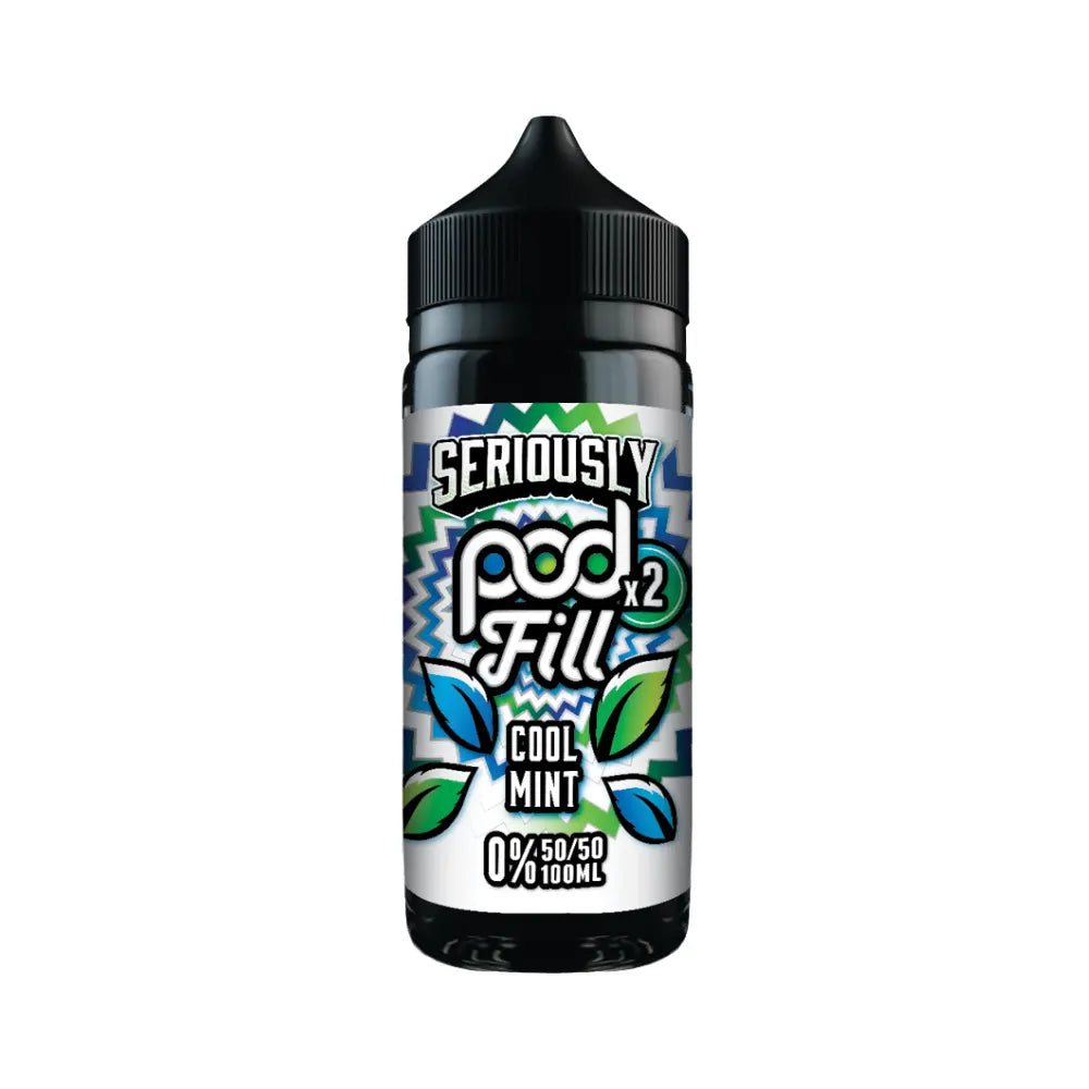 Seriously Pod Fill x2 Cool Mint 100ml Shortfill Doozy