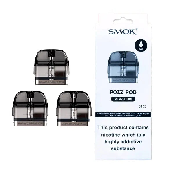 Smok Pozz Replacement 2ml Pods - (Pk of 3) Smok Pozz Replacement 2ml Pods - (Pk of 3)