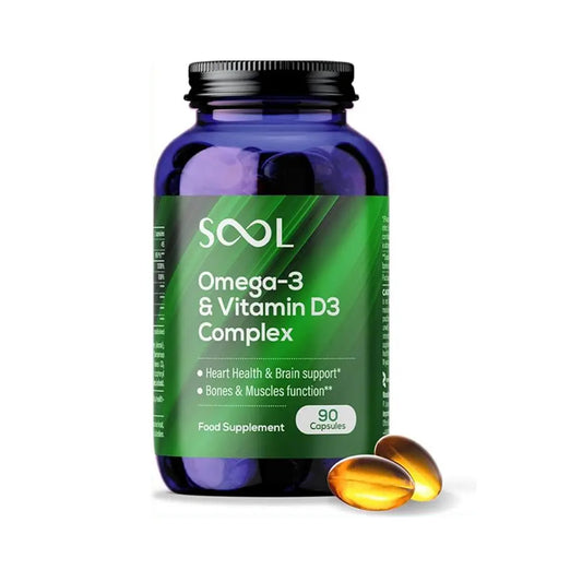 SOOL Omega-3 & Vitamin D3 Complex 90 Capsules