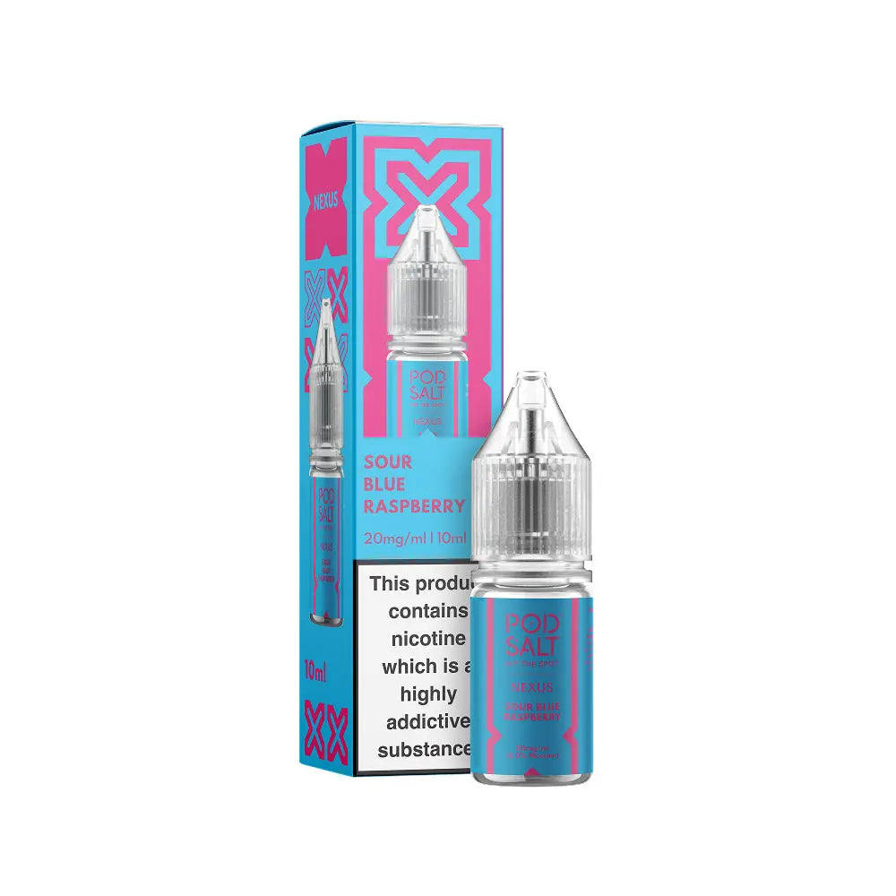 Sour Blue Raspberry 10ml Nic Salt by Pod Salt Nexus Pod Salt