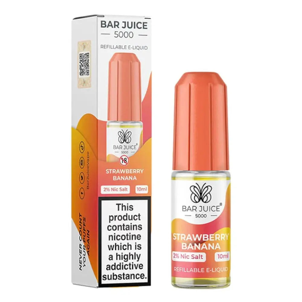 Strawberry Banana Nic Salt E-Liquid by Bar Juice 5000 Barjuice
