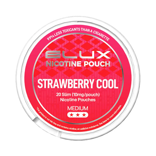 Strawberry Cool Nicotine Pouches by Elux
