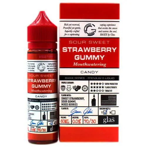 Strawberry Gummy Eliquid By Glas Basix