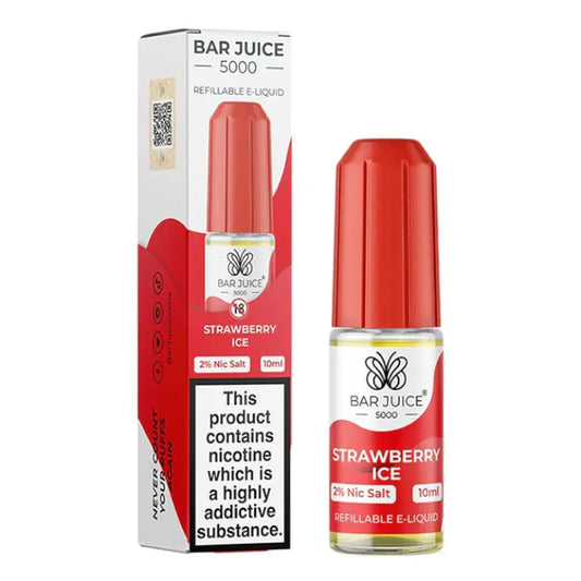 Strawberry Ice Nic Salt E-Liquid by Bar Juice 5000