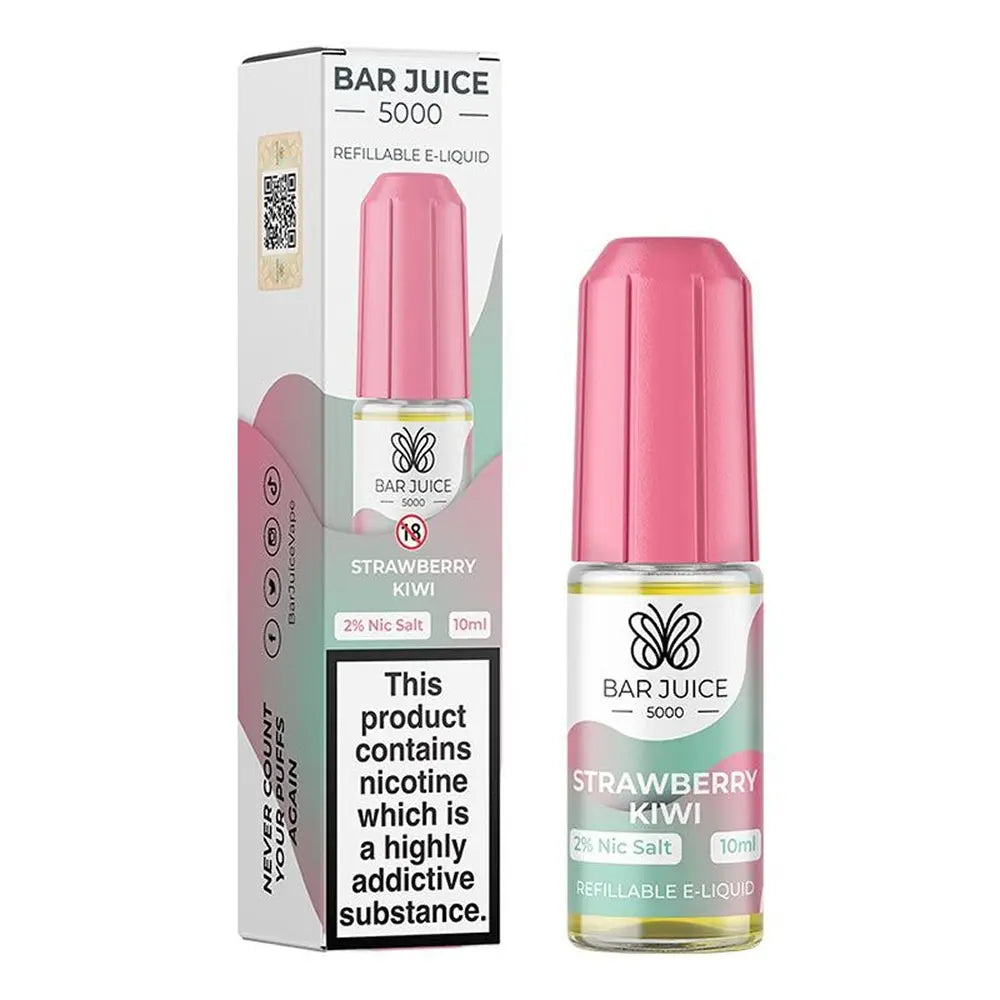 Strawberry Kiwi Nic Salt E-Liquid by Bar Juice 5000 Barjuice