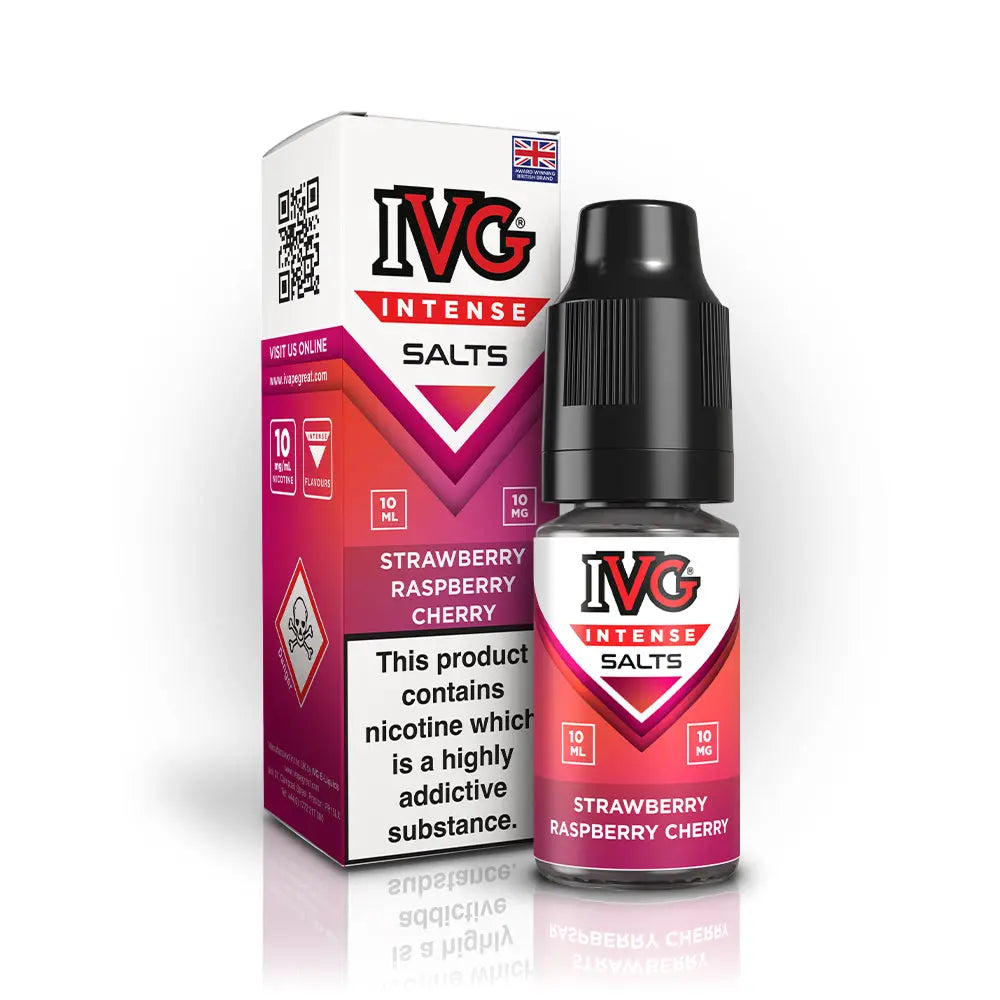 Strawberry Raspberry Cherry Nic Salt by IVG Intense Salts Ivg