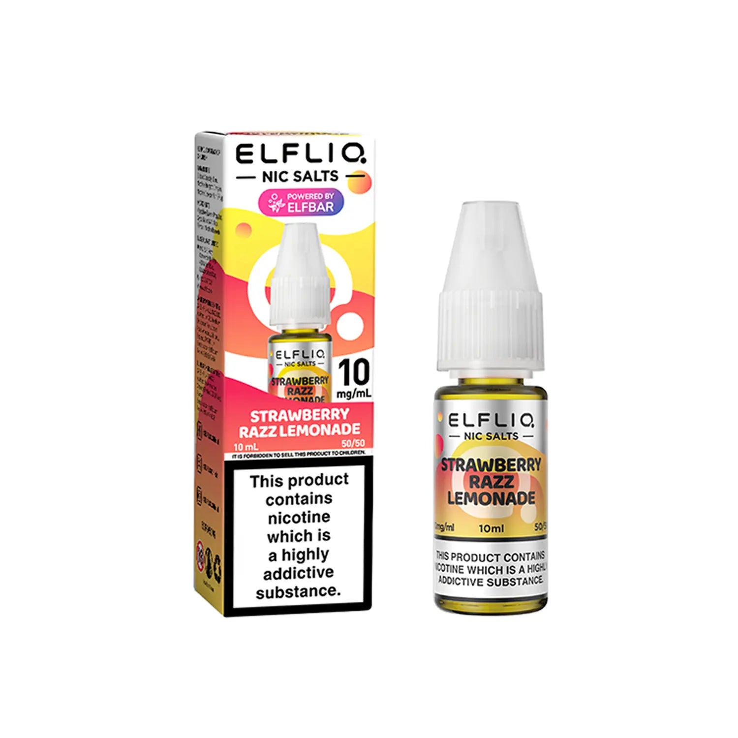 Strawberry Razz Lemonade Nic Salt E-Liquid by Elf Bar Elfliq