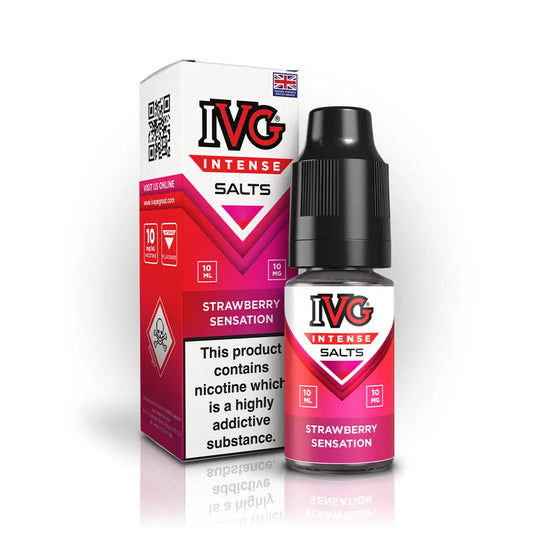 Strawberry Sensation Nic Salt by IVG Intense Salts