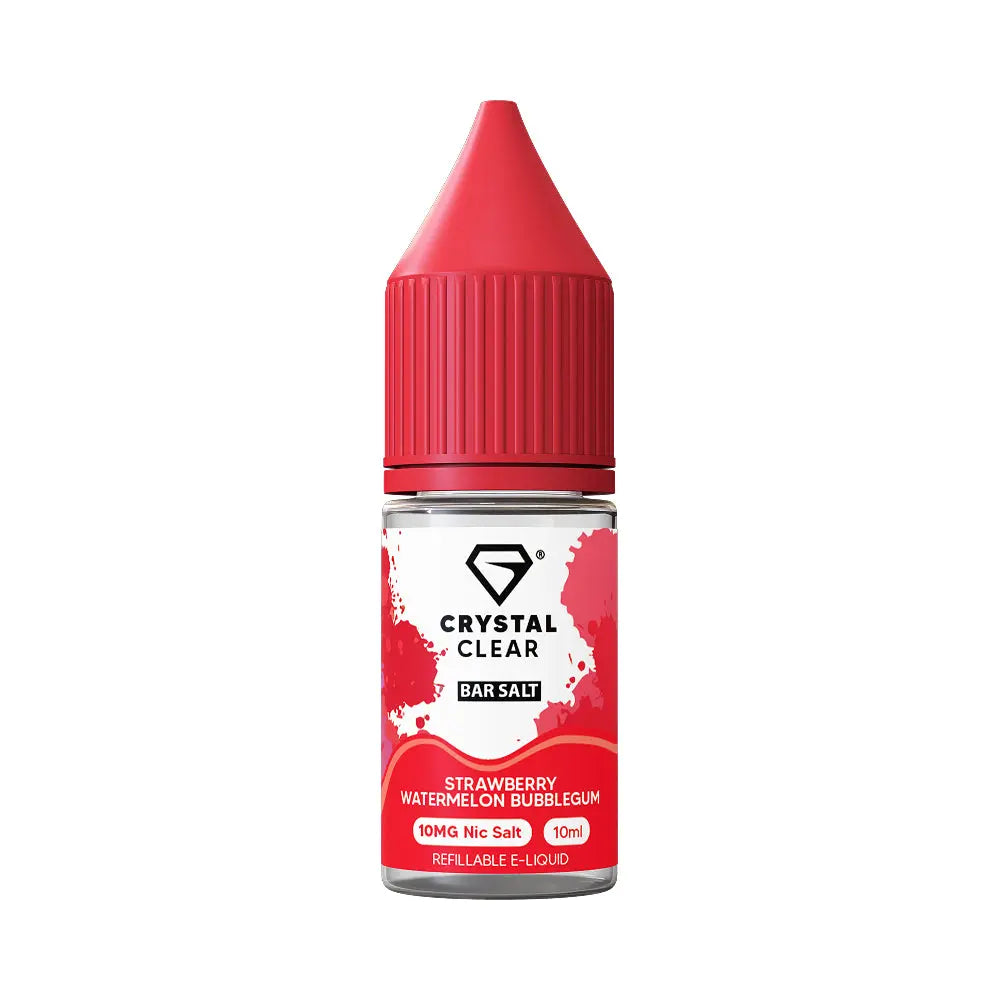 Strawberry Watermelon Bubblegum Nic Salt by Crystal Clear Bar Salts Crystal Clear