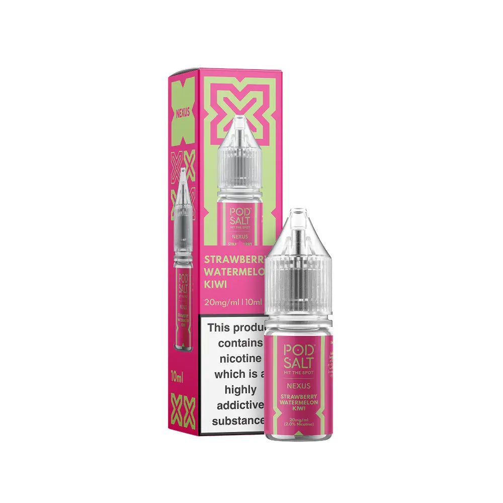 Strawberry Watermelon Kiwi 10ml Nic Salt by Pod Salt Nexus Pod Salt