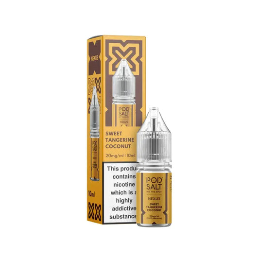 Sweet Tangerine Coconut Nicotine Salt 10ml by Pod Salt Nexus