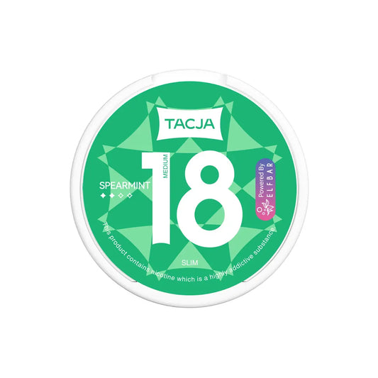 TACJA Frozen Spearmint Nicotine Pouches by Elf Bar