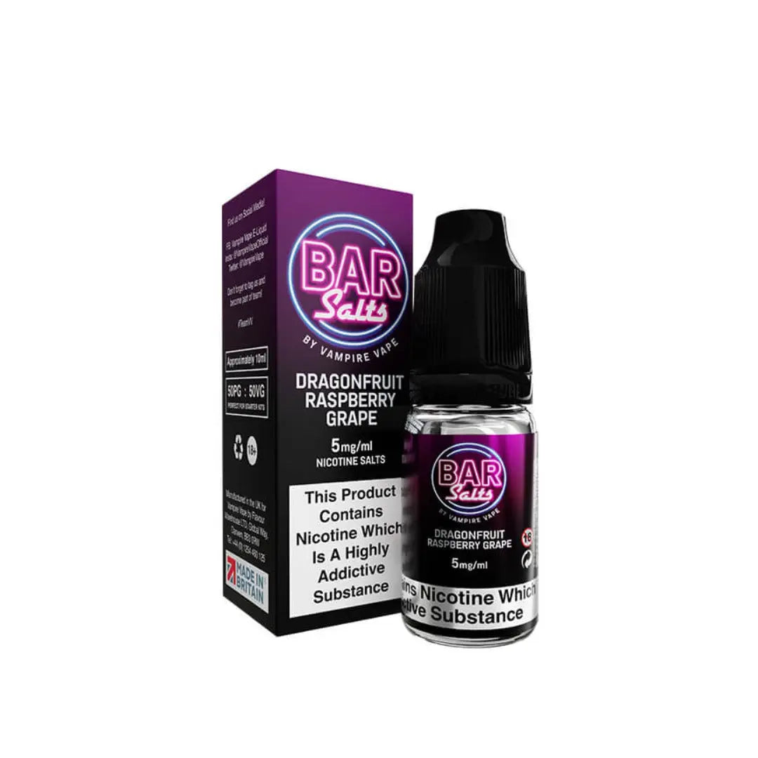 Vampire Vape Bar Salts Dragonfruit Raspberry Grape 10ml Nic Salt E-Liquid