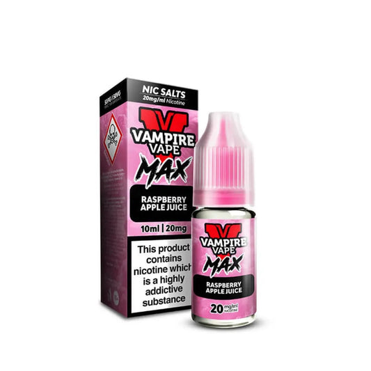 Vampire Vape MAX Raspberry Apple Juice 10ml Nic Salt