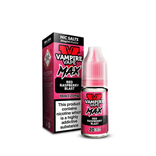 Vampire Vape MAX Red Raspberry Blast 10ml Nic Salt
