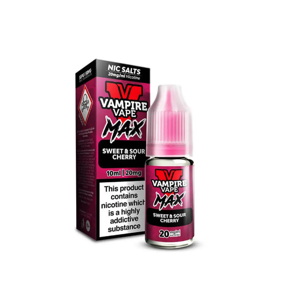 Vampire Vape MAX Sweet Sour Cherry 10ml Nic Salt