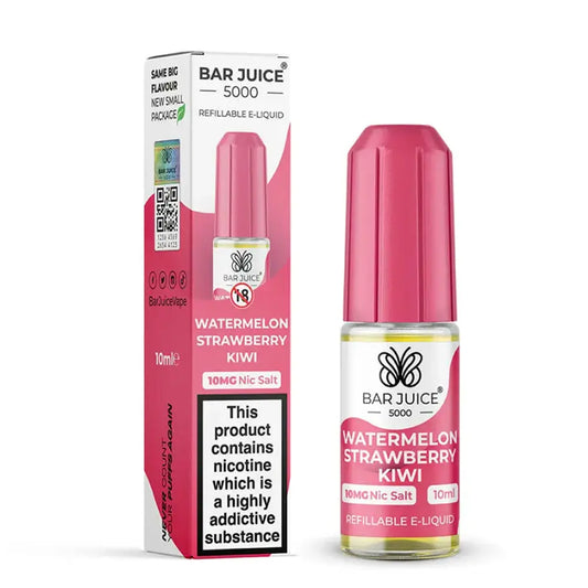 Watermelon Strawberry Kiwi Nic Salt E-Liquid by Bar Juice 5000